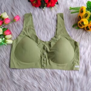Font Button Bra (Olive)